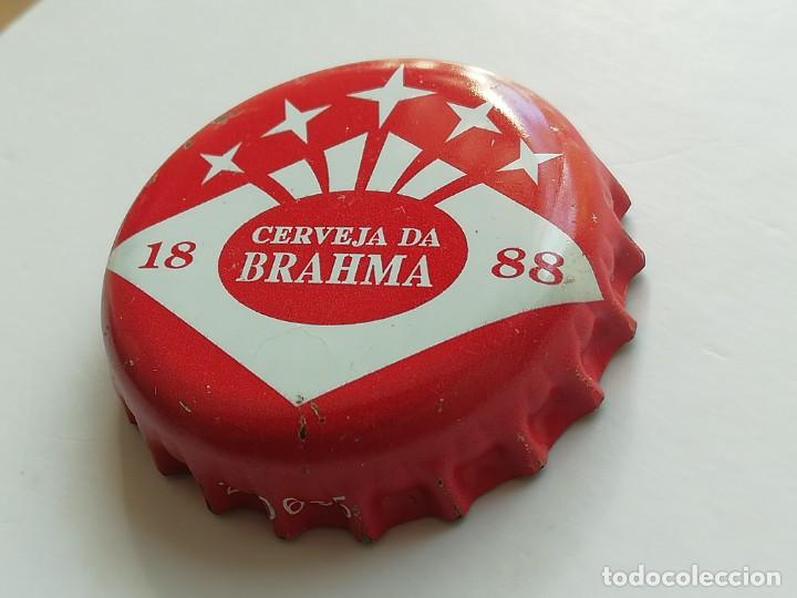Coleccionismo de cervezas: Chapa tap&oacute;n corona de la cerveza brasile&ntilde;a BRAHMA (CERVEJA DA BRAHMA)