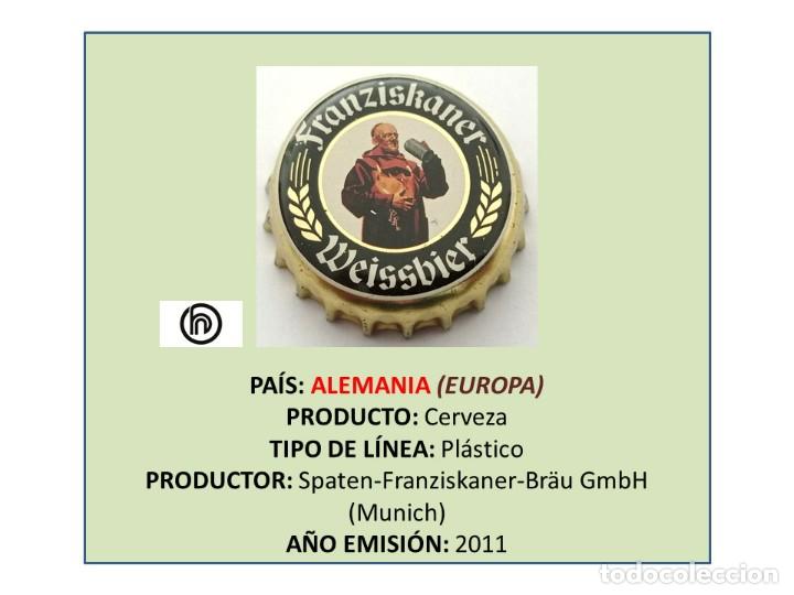 Coleccionismo de cervezas: TAPON CORONA CAPSULA CHAPA CERVEZA FRANZISKANER (ALEMANIA)