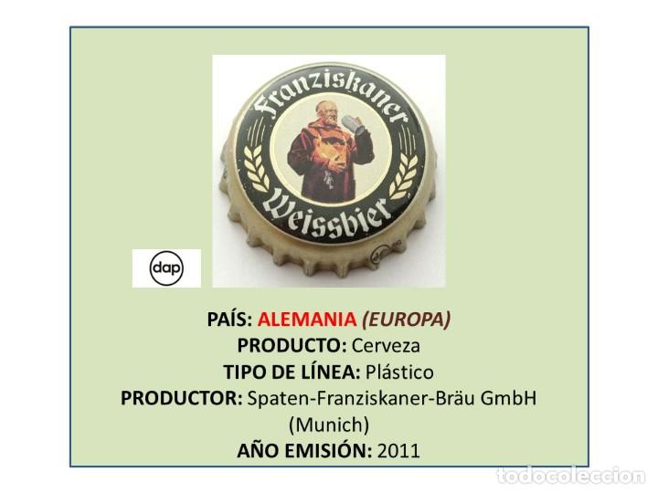 Coleccionismo de cervezas: TAPON CORONA CAPSULA CHAPA CERVEZA FRANZISKANER (ALEMANIA)