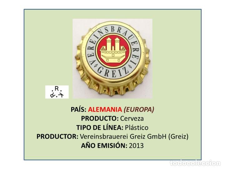 Collezionismo di birre: TAPON CORONA CAPSULA CHAPA CERVEZA VEREINSBRAUEREI GREIZ (ALEMANIA)
