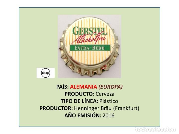 Collezionismo di birre: TAPON CORONA CAPSULA CHAPA CERVEZA GERSTEL ALKOHOLFREI EXTRA-HERB (ALEMANIA)