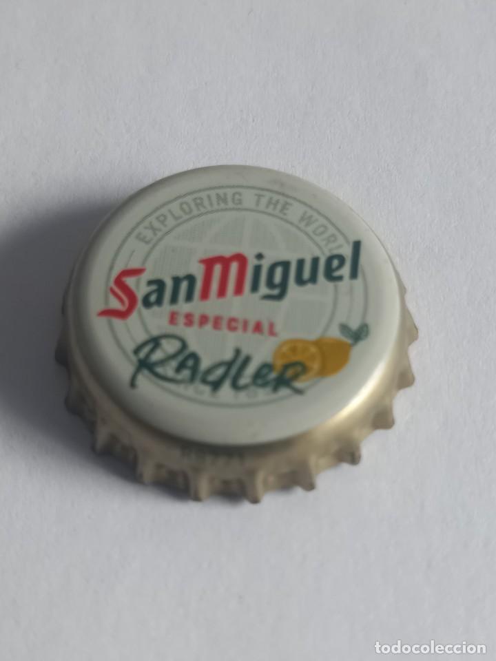 Coleccionismo de cervezas: CHAPA CERVEZA SAN MIGUEL, RADLER. FACTOR&Iacute;A U
