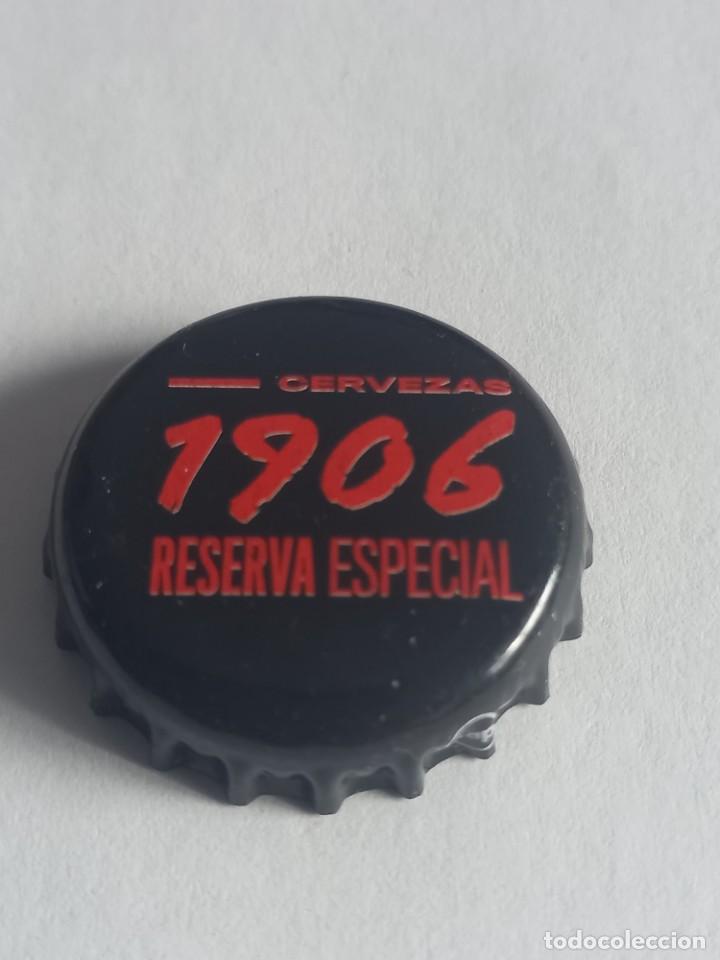 Coleccionismo de cervezas: CHAPA CERVEZA ESTRELLA GALICIA, 1906. FACTOR&Iacute;A DAP