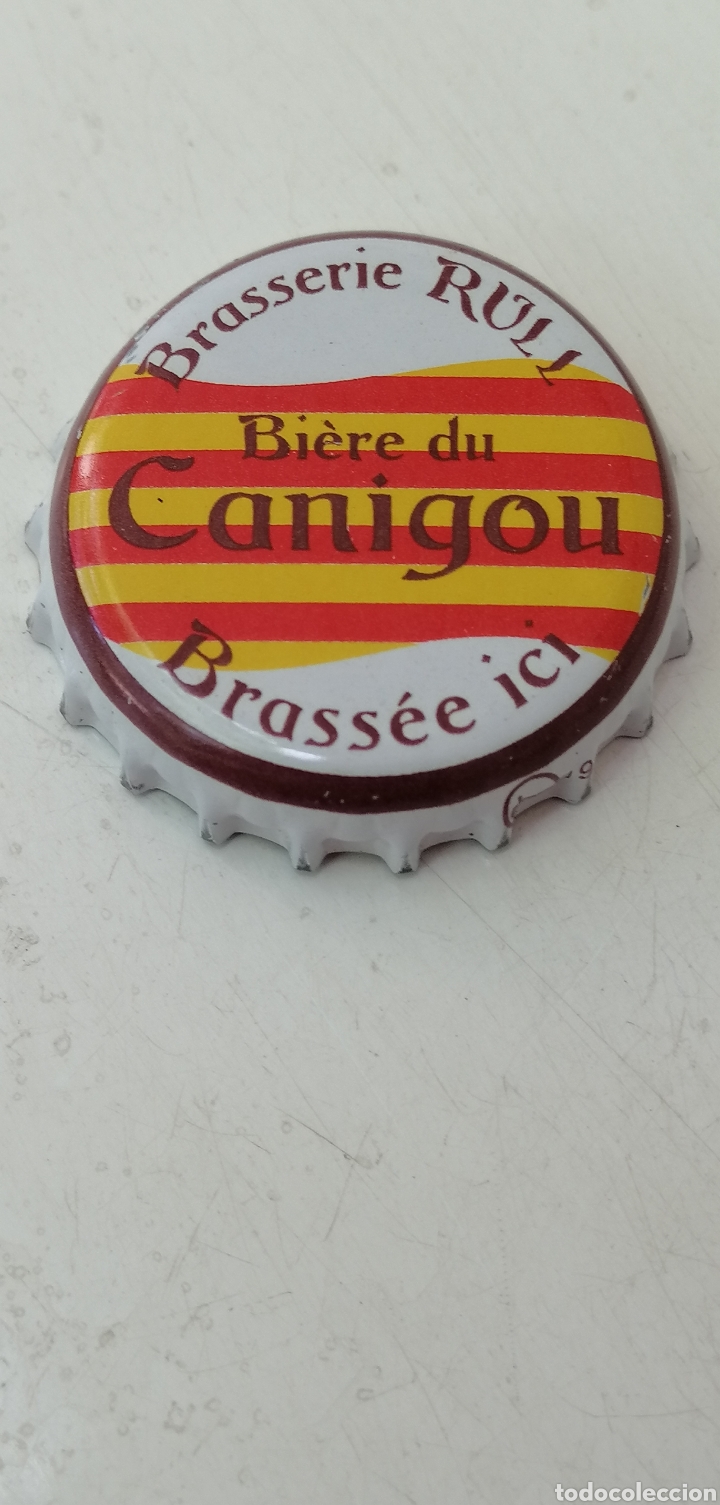 Coleccionismo de cervezas: TAP&Oacute;N CORONA CHAPA XAPA CERVEZA BEER ARTESANA BI&Egrave;RE DU CANIGOU.CATALUNYA NORD.-LOTE N.3323--CARMANJO