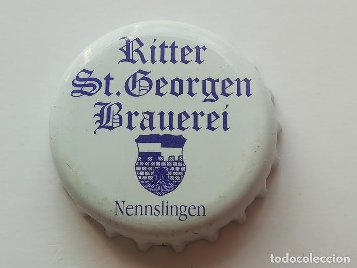 Coleccionismo de cervezas: Chapa tap&oacute;n corona de la cerveza alemana RITTER ST. GEORGEN BRAUEREI