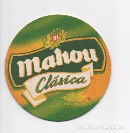 Coleccionismo de cervezas: POSAVASOS DE CERVEZA MAHOU CL&Aacute;SICA. IGUAL POR LOS DOS LADOS.