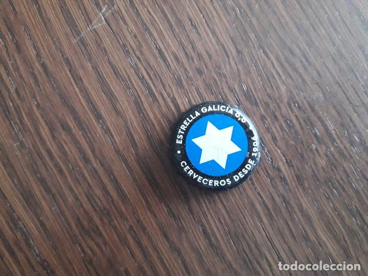 Coleccionismo de cervezas: chapa tap&oacute;n corona de cerveza estrella Galicia 0,0 sin alcohol
