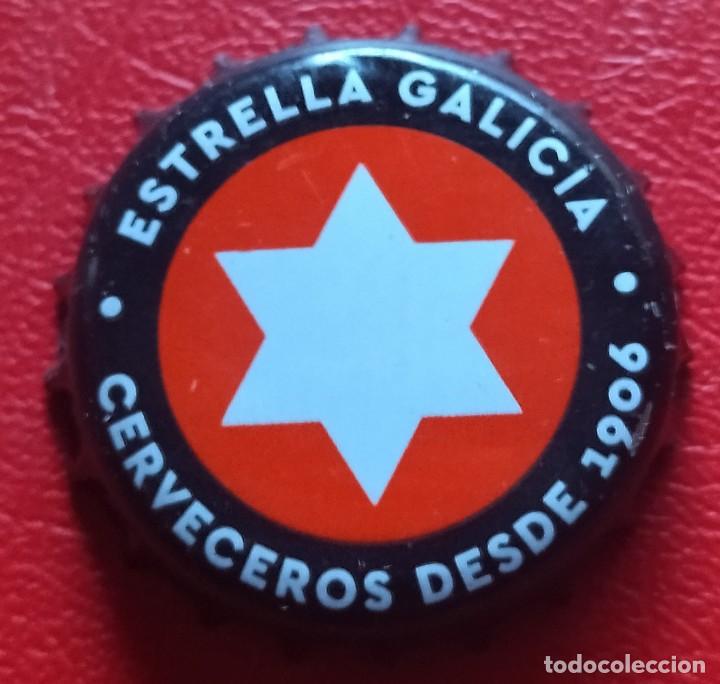 Coleccionismo de cervezas: Chapa de Cerveza Estrella Galicia.