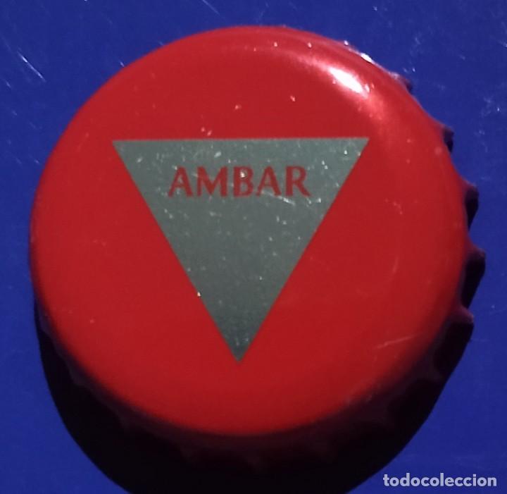 Coleccionismo de cervezas: Chapa de Cerveza Ambar.
