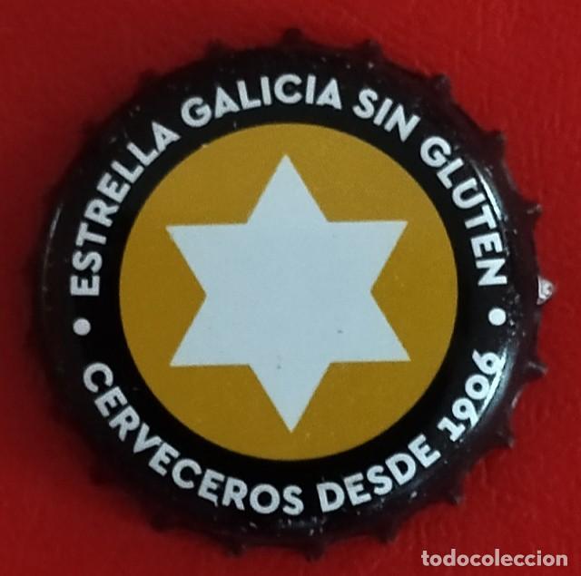 Coleccionismo de cervezas: Chapa de Cerveza Estrella Galicia Sin Gluten.