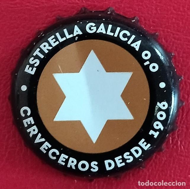 Coleccionismo de cervezas: Chapa de Cerveza Estrella Galicia 0,0.