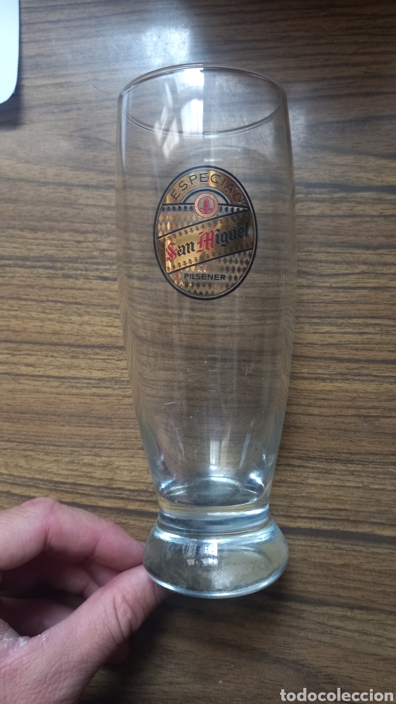 Coleccionismo de cervezas: Vaso cervezas San Miguel a&ntilde;os 70