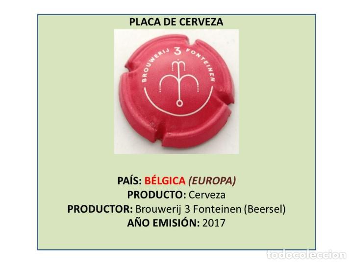 Coleccionismo de cervezas: TAPON CORONA CAPSULA CHAPA CERVEZA &rdquo;MUSELET&rdquo; 3 FONTEINEN (B&Eacute;LGICA)