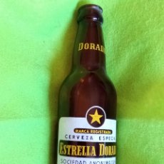 Coleccionismo de cervezas: BOTELLA DE CERVEZA DAMM SERIGRAFIADA ESTRELLA DORADA.. Lote 344027693