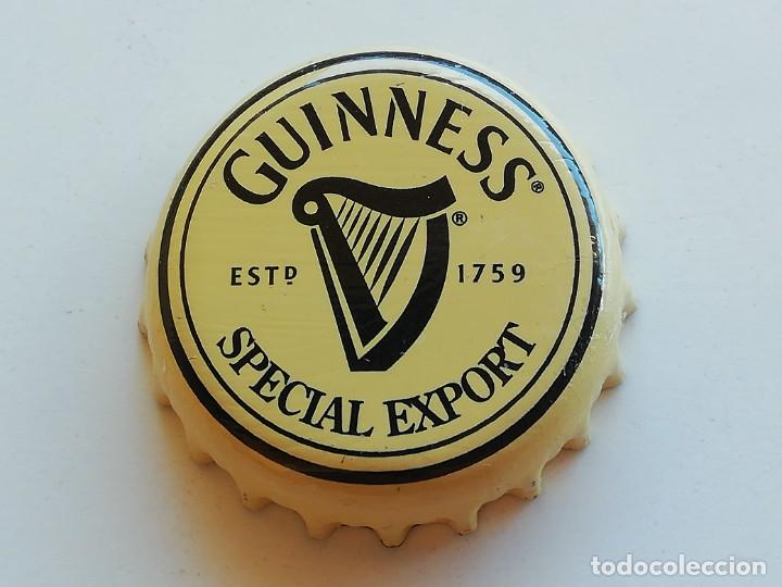 Coleccionismo de cervezas: Chapa tap&oacute;n corona de la cerveza irlandesa GUINNESS SPECIAL EXPORT EST&ordm; 1759