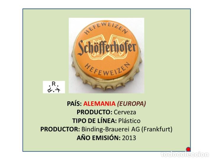 Coleccionismo de cervezas: TAPON CORONA CAPSULA CHAPA CERVEZA SCH&Ouml;FFERHOFER (ALEMANIA)