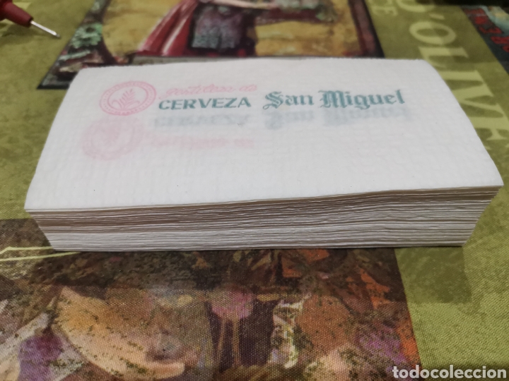 Coleccionismo de cervezas: Servilletas de papel cerveza San Miguel