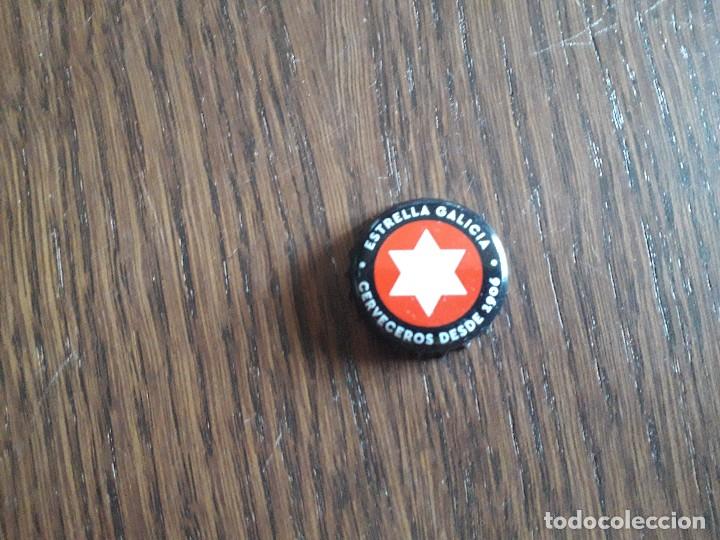 Coleccionismo de cervezas: chapa tap&oacute;n corona de cerveza estrella Galicia