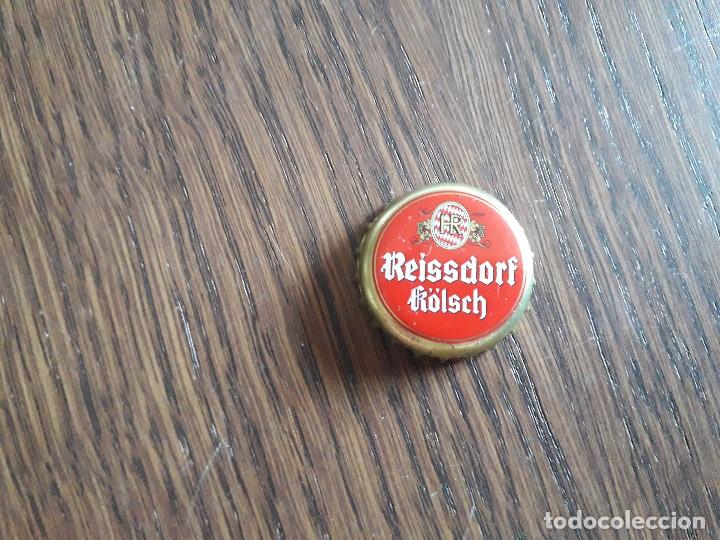 Coleccionismo de cervezas: chapa tap&oacute;n corona de cerveza alemana, Reissdorf k&ouml;lsch