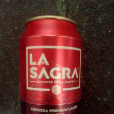 Coleccionismo de cervezas: LA SAGRA LATA CERVEZA ARTESANAL CERVEZA PREMIUM LAGER. ESPAÑA, TOLEDO. Lote 345998073