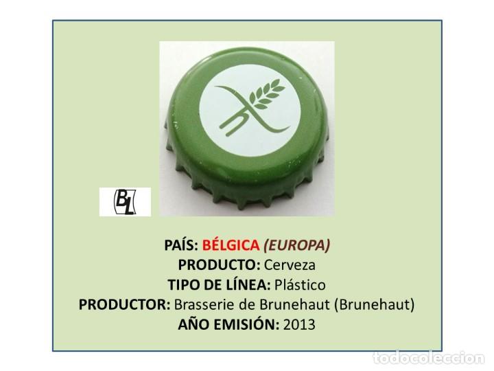 Coleccionismo de cervezas: TAPON CORONA CAPSULA CHAPA CERVEZA BRUNEHAUT BLONDE BIO (B&Eacute;LGICA)