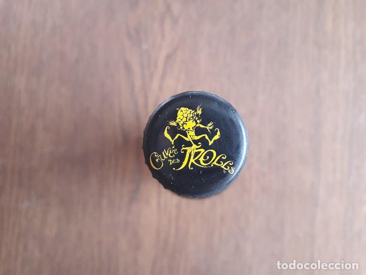Coleccionismo de cervezas: chapa tap&oacute;n corona de cerveza Belga, Cuv&eacute;e des trolls.