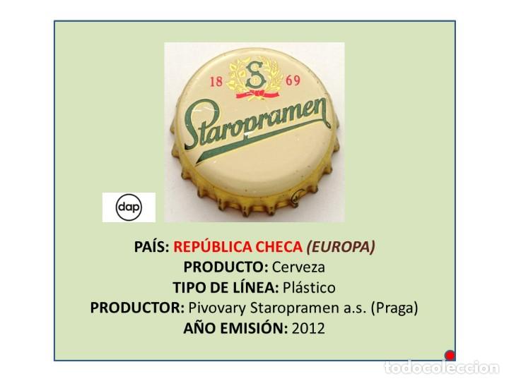 Coleccionismo de cervezas: TAPON CORONA CAPSULA CHAPA CERVEZA STAROPRAMEN 1869 (REP&Uacute;BLICA CHECA)