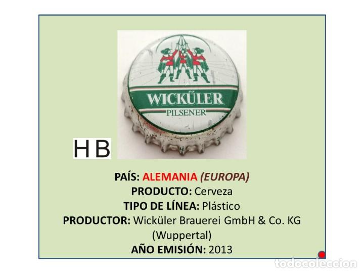 Coleccionismo de cervezas: TAPON CORONA CAPSULA CHAPA CERVEZA WICK&Uuml;LER PILSENER (ALEMANIA)