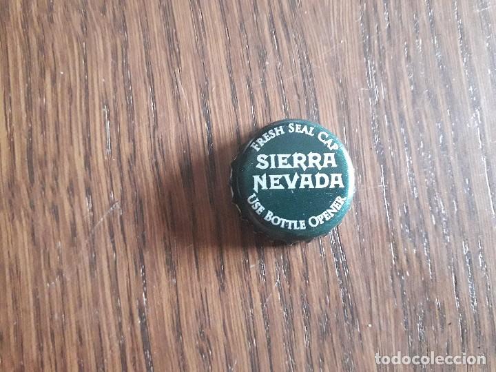 Coleccionismo de cervezas: chapa tap&oacute;n corona de cerveza de USA, Sierra Nevada.