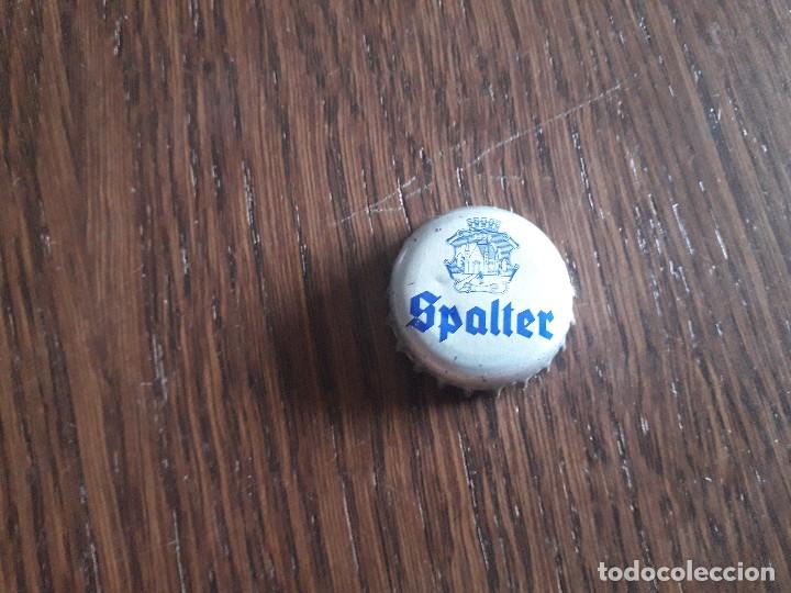 Coleccionismo de cervezas: chapa tap&oacute;n corona de cerveza alemana Spalter.
