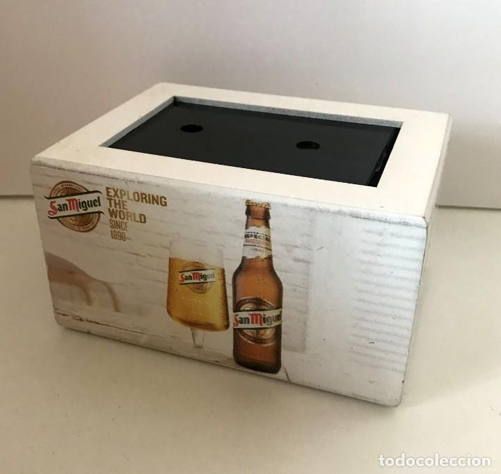 Coleccionismo de cervezas: SERVILLETERO CERVEZA SAN MIGUEL 00, 15X11X8 CMS (1)
