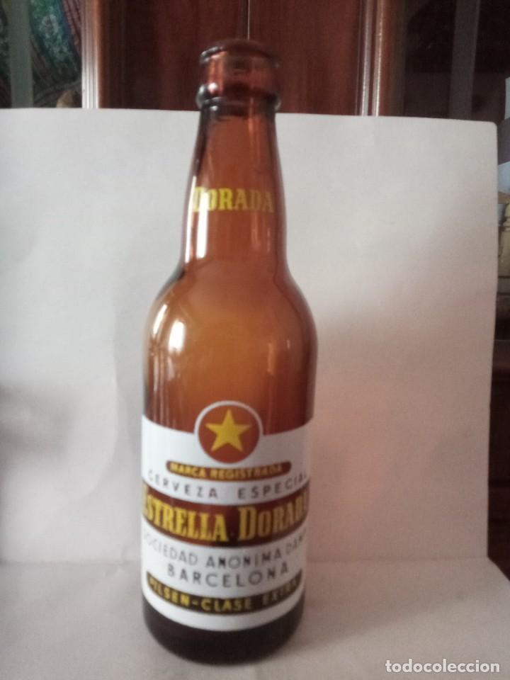 Coleccionismo de cervezas: Botella cerveza Estrella Dorada 1/3 - Foto 1