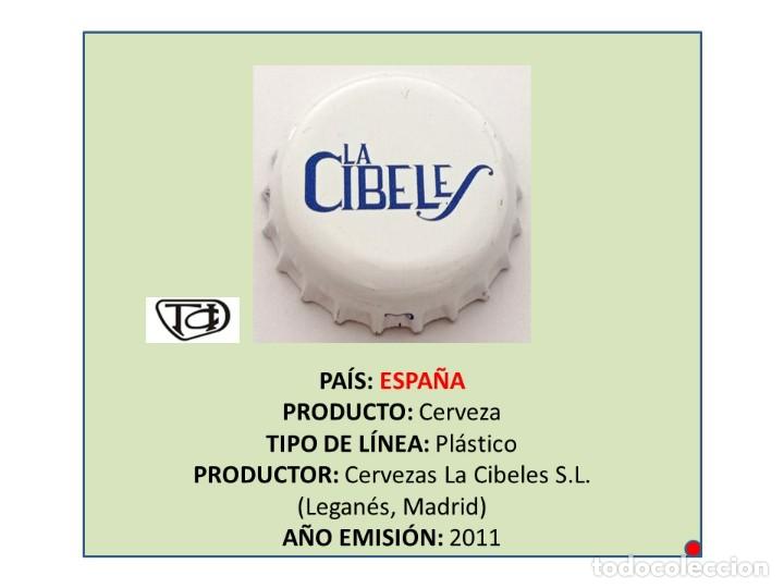 Collezionismo di birre: TAPON CORONA CAPSULA CHAPA CERVEZA LA CIBELES (ESPA&Ntilde;A)
