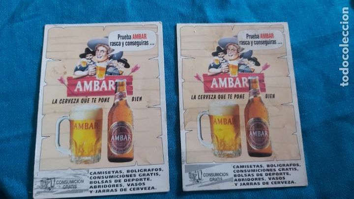 Coleccionismo de cervezas: Rasca de cerveza ambar
