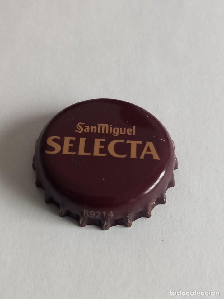 Coleccionismo de cervezas: CHAPA CERVEZA SAN MIGUEL SELECTA, FACTOR&Iacute;A U