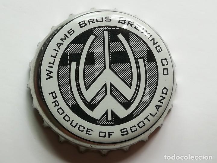 Collectionnisme de bi&egrave;res: Chapa tap&oacute;n corona de la cerveza escocesa WILLIAMS BROS
