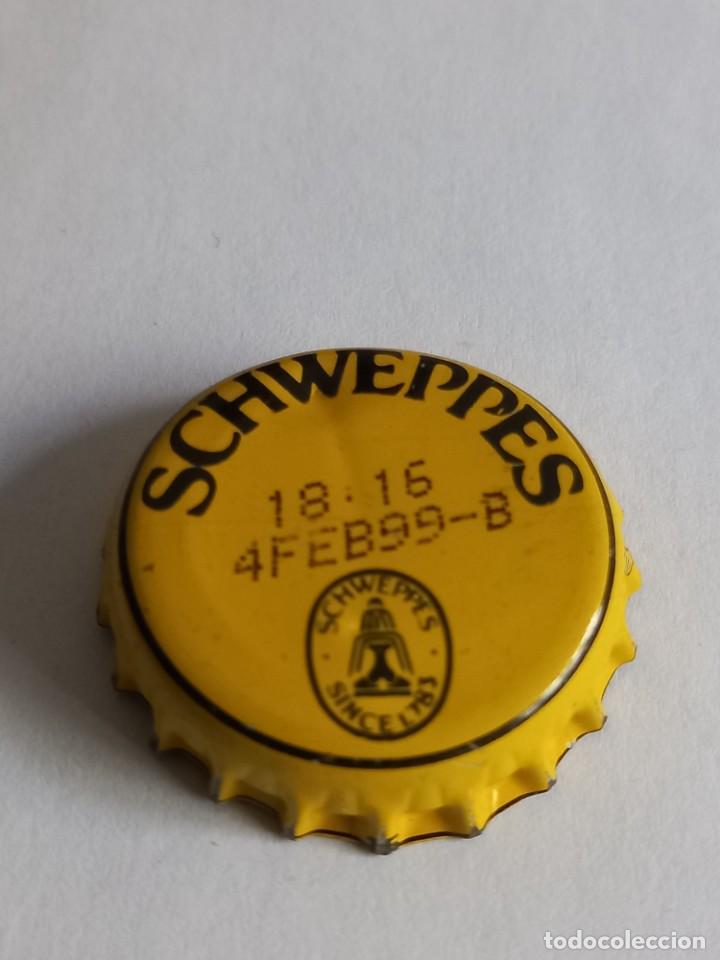 Coleccionismo de cervezas: CHAPA SCHWEPPES, FACTOR&Iacute;A E - Foto 1