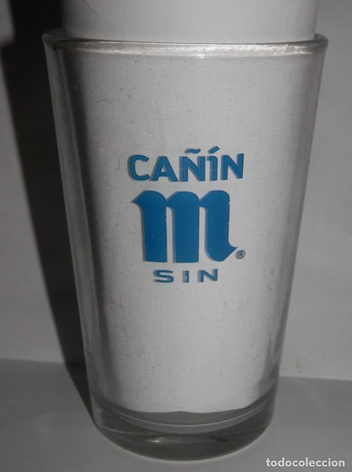 Coleccionismo de cervezas: VASO DE LA CERVEZA MAHOU - CA&Ntilde;IN SIN