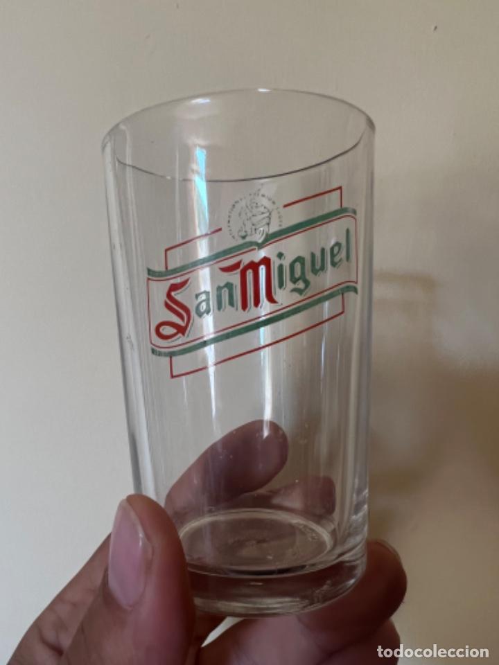 Coleccionismo de cervezas: ANTIGUO VASO DE CERVEZA SAN MIGUEL