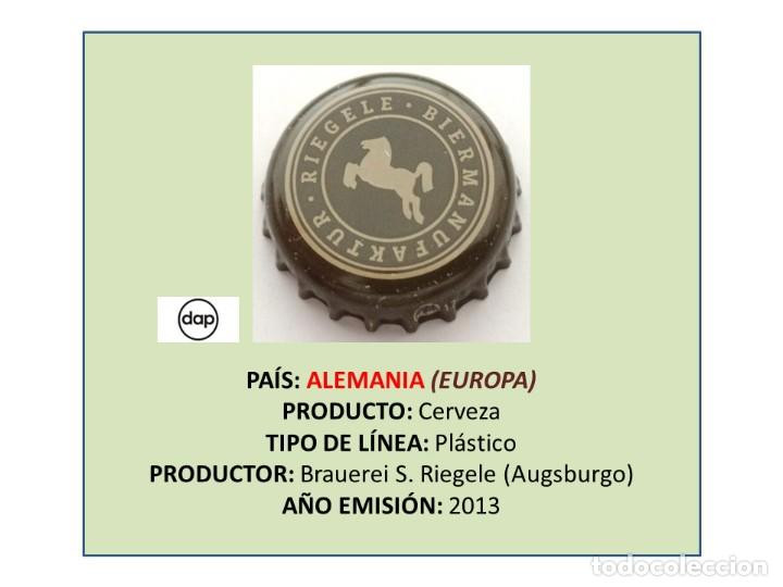 Coleccionismo de cervezas: TAPON CORONA CAPSULA CHAPA CERVEZA RIEGELE (ALEMANIA)