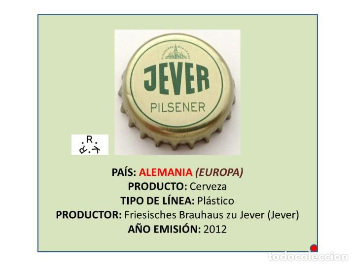 Coleccionismo de cervezas: TAPON CORONA CAPSULA CHAPA CERVEZA JEVER PILSENER (ALEMANIA)
