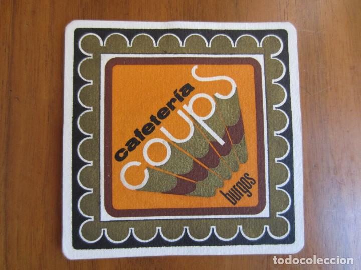Coleccionismo de cervezas: POSAVASOS CAFETERIA COUPS BURGOS A&Ntilde;OS 70-80