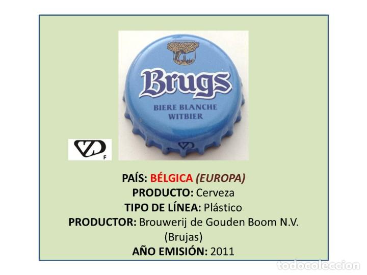 Collectable Beer: TAPON CORONA CAPSULA CHAPA CERVEZA BRUGS (B&Eacute;LGICA)
