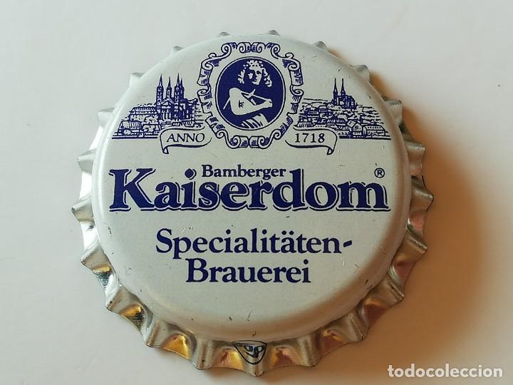 Sammeln von Brauereiartikeln: Chapa tap&oacute;n corona NUEVO de la cerveza alemana KAISERDOM SPEZIALIT&Auml;TEN-BRAUEREI