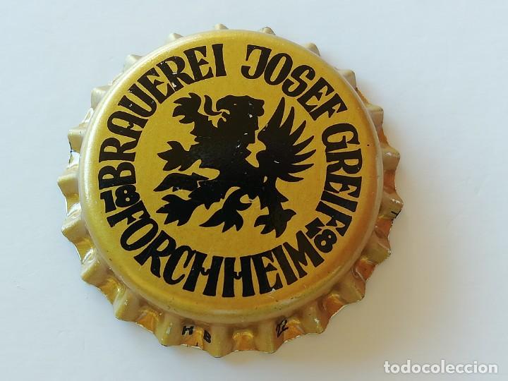 Sammeln von Brauereiartikeln: Chapa tap&oacute;n corona NUEVO de la cerveza alemana BRAUEREI JOSEF GREIF
