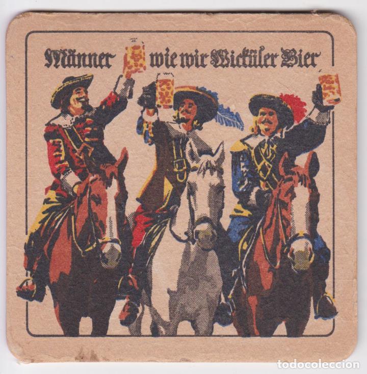 Coleccionismo de cervezas: POSAVASOS CERVEZA ALEMANA WICK&Uuml;LER - A los hombres les gusta la cerveza Wick&uuml;ler