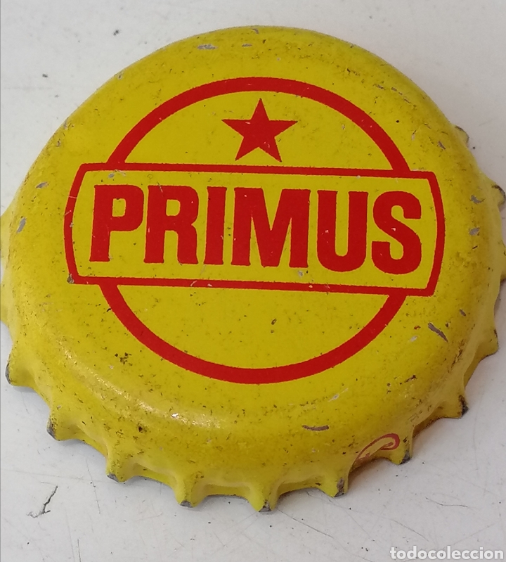 Coleccionismo de cervezas: TAP&Oacute;N CORONA CHAPA BIRRA BEER BIER CERVEZA PRIMUS. REP. DEM. DEL CONGO. (5)--LOTE N. 1491--CARMANJO