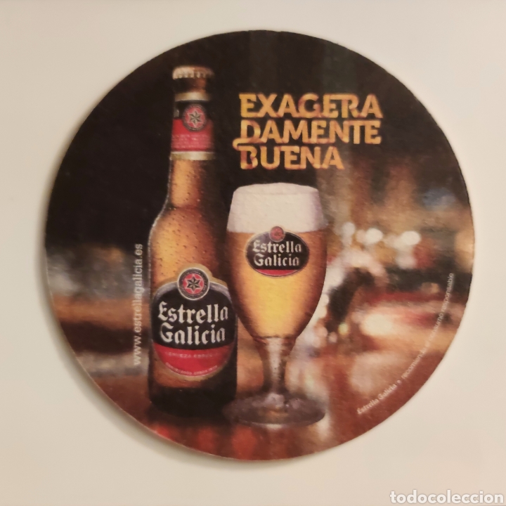 Coleccionismo de cervezas: Posavasos Estrella Galicia Exageradamente Buena