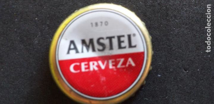 Coleccionismo de cervezas: CERVEZA-V9H-II-CHAPA-TAPON-CORONA-AMSTEL