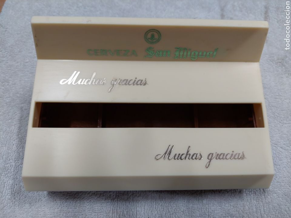 Coleccionismo de cervezas: Servilletero cerveza San Miguel